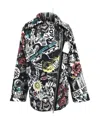 Moschino Zipper Casual Jacket In Black