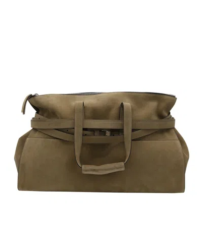 Moschino Zippered Handbag In Green