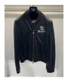 Moschino Zippered Long-sleeved Casual Jacket In Black