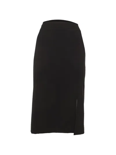 Pre-owned Moschino Zip-up Pencil Skirt In Black