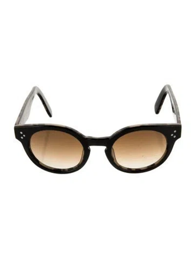 Pre-owned Moscot Conrad Round Sunglasses In Brown