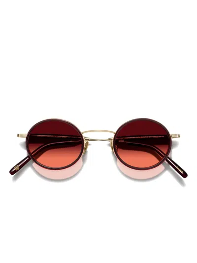 Moscot Cosnic Round-frame Sunglasses In Red