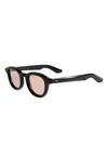 Moscot Dahven Round-frame Sunglasses In Black