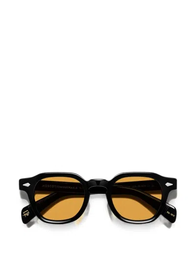 Moscot Dolt Geometric-frame Sunglasses In Black