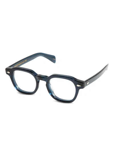Moscot Dolt Round-frame Glasses In Blue