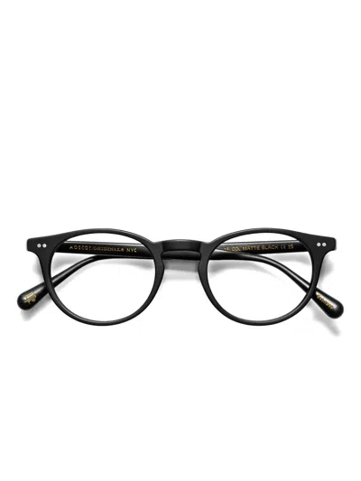 Moscot Frankie Round-frame Glasses In Black