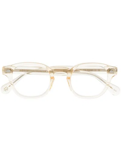 Moscot Lemtosh Pantos-frame Glasses In Brown
