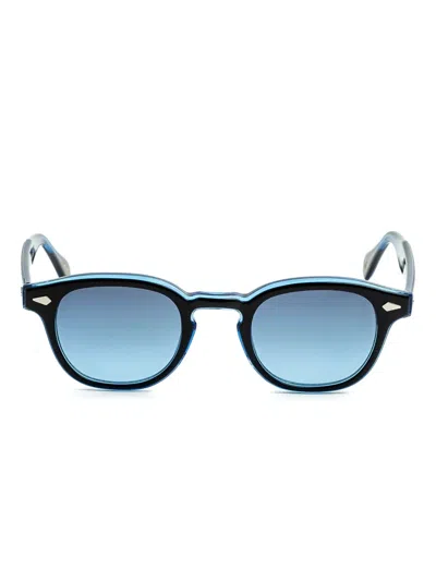 Moscot Lemtosh Round-frame Sunglasses In Black