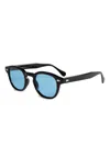 Moscot Lemtosh Round-frame Sunglasses In Black