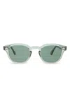 Moscot Lemtosh Round-frame Sunglasses In Green