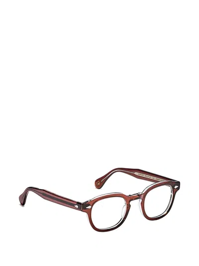 Moscot Lemtosh Round-frame Glasses In Brown