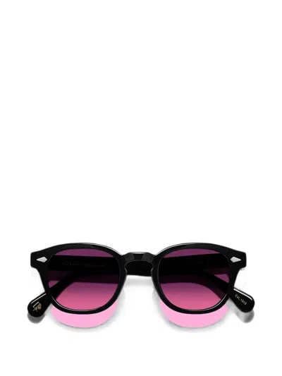 Moscot Lemtosh Round-frame Sunglasses In Black