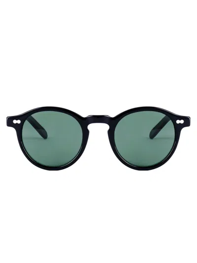 Moscot Miltzen Round Frame Sunglasses In Black