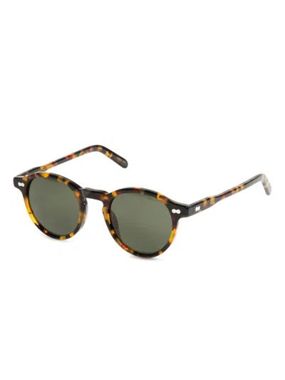 Moscot Miltzen Round-frame Sunglasses In Brown