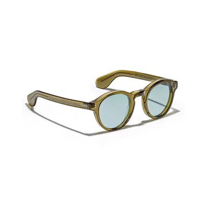 Moscot Originals Keppe Sun Olive Brown Blue (1509-23) In Green