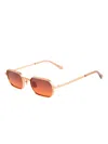 Moscot Rectangle-frame Sunglasses In Gold