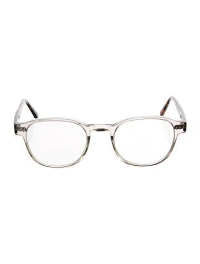 Pre-owned Moscot Round Eyeglasses In Clear