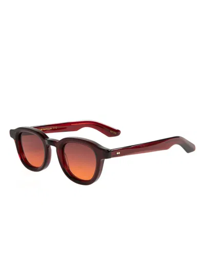 Moscot Round-frame Sunglasses In Brown