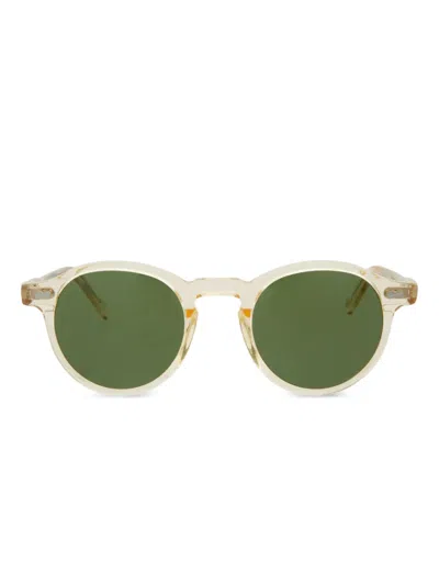 Moscot Round-frame Sunglasses In Gold