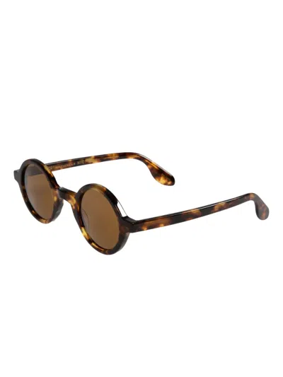 Moscot Round-frame Sunglasses In Brown