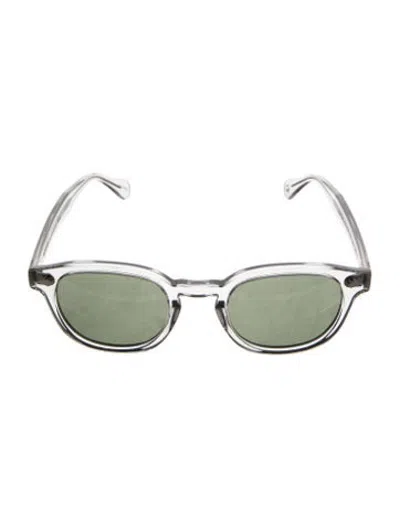 Pre-owned Moscot Round Tinted Sunglasses In Clear