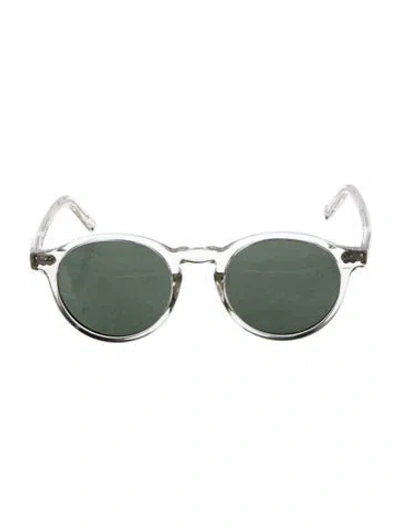Pre-owned Moscot Round Tinted Sunglasses In Transparent