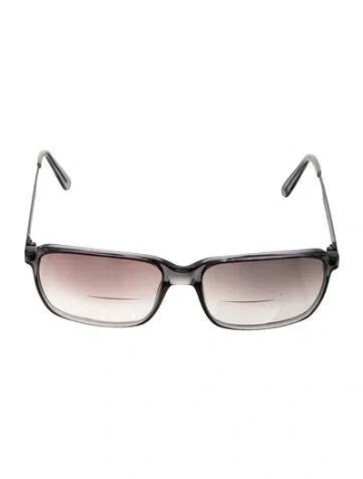Pre-owned Moscot Square Eyeglasses In Gray