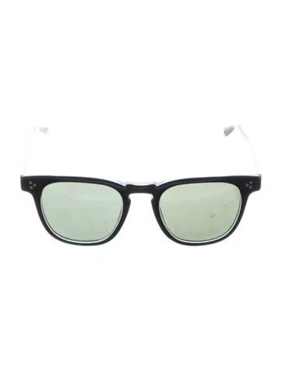 Pre-owned Moscot Square Tinted Sunglasses In Black