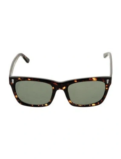 Pre-owned Moscot Square Tinted Sunglasses In Brown