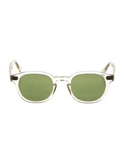Pre-owned Moscot Square Tinted Sunglasses In Clear