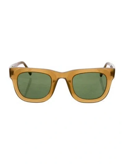 Pre-owned Moscot Square Tinted Sunglasses In Neutrals