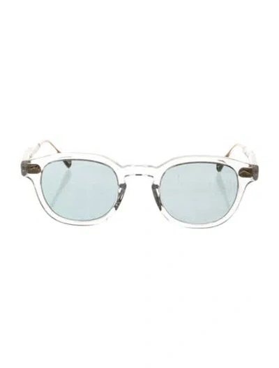 Pre-owned Moscot Vilda Round Sunglasses In Blue