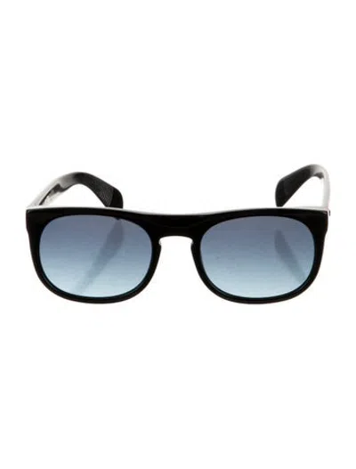 Pre-owned Moscot Wayfarer Gradient Sunglasses In Black