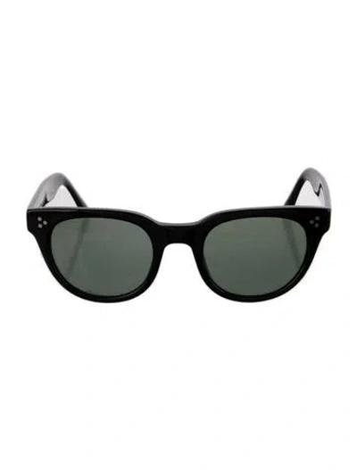 Pre-owned Moscot Wayfarer Tinted Sunglasses In Black