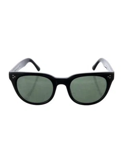 Pre-owned Moscot Wayfarer Tinted Sunglasses In Black