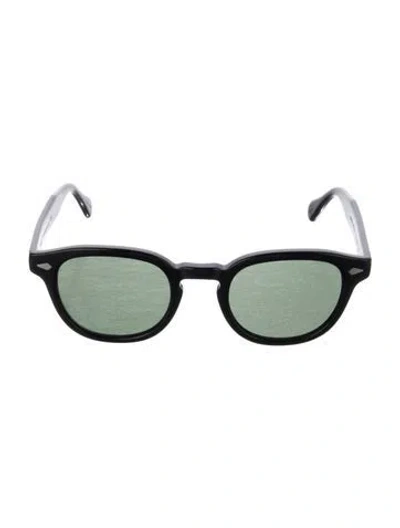 Pre-owned Moscot Wayfarer Tinted Sunglasses In Black
