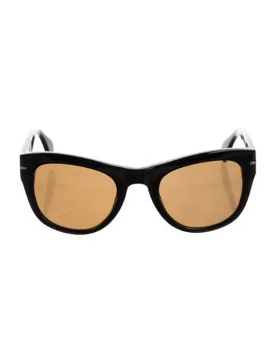 Pre-owned Moscot Wayfarer Tinted Sunglasses In Black