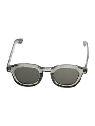 Pre-owned Moscot Wayfarer Tinted Sunglasses In Green