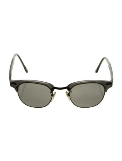 Pre-owned Moscot Wayfarer Tinted Sunglasses In Grey