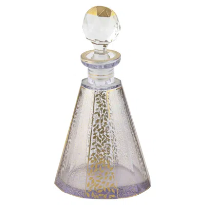 Pre-owned Moser Art Deco Crystal Perfume Bottle Attr. To , 1930s In Transparent