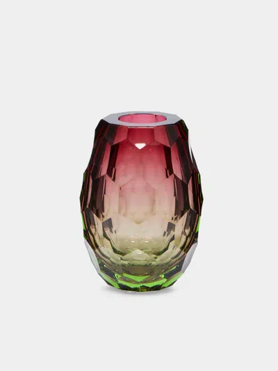 Moser Carole Hand-blown Crystal Vase  Abask Luxury Gift In Multi