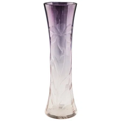 Pre-owned Moser Intaglio Cut Amethyst Vase C1902 In Purple
