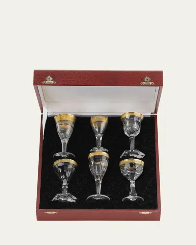 Moser Liqueur Glasses, 6-piece Set In Black