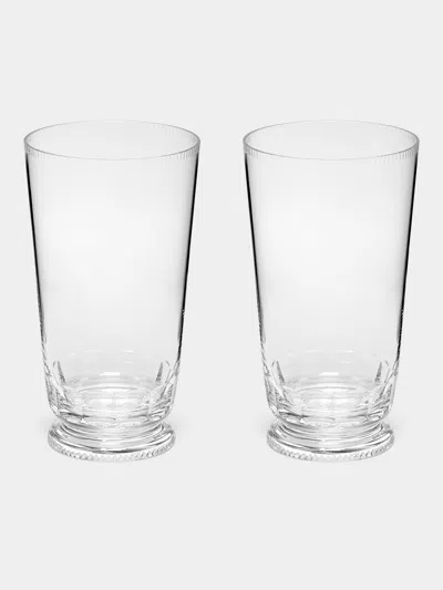 Moser Mozart Hand-blown Crystal Water Glass (set Of 2) In Transparent