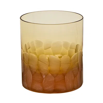 Moser Pebbles Double Old-fashioned Glass In Topaz