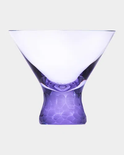 Moser Pebbles Stemless Martini Glass - Alexandrite In Purple