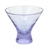 Moser Pebbles Stemless Martini Glass In Alexandrite