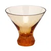 Moser Pebbles Stemless Martini Glass In Topaz