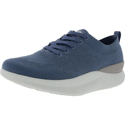 Moshn Leap Womens Lace-up Knit Running & Training Shoes In Blue