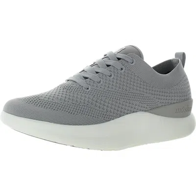 Moshn Leap Womens Lace-up Knit Running & Training Shoes In Grey